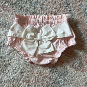 Mudpie Pink Bow Bloomers size 0-3m
